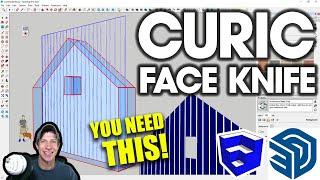 Cutting Shapes with Faces in SketchUp with Curic Face Knife (You NEED This Extension)