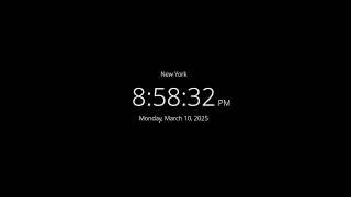  LIVE | Clock / Time in New York now / LIVE New York / what time is it now