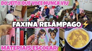 FAXINA RELÂMPAGO FUI A CIDADE COMECEI A COMPRAR OS MATERIAIS ESCOLAR DAS CRIANÇAS- DIA DE TERAPIA