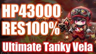 World No.1, RES100% & HP43000 Ultimate Tanky Velajuel Debut【Summoners War RTA】