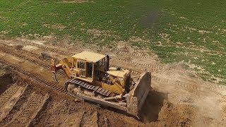 Caterpillar D9G And 637C With Switchblade Turbos