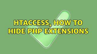 Ubuntu: htaccess, how to hide php extensions