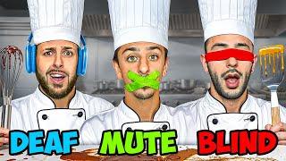 Blind, Deaf, and Mute Baking Challenge!