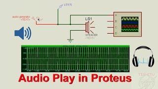How to use Audio, Sine, Square wave by Speaker in Proteus Simulator