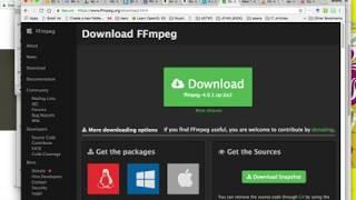 FFMPEG, A Quick and Dirty MacOs Install Guide