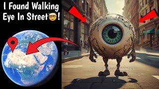  I Found Very Huge Walking Eye Ball in Street On Google Earth and Google Map!