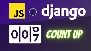 How to count up objects in Django and Javascript | Dynamic counter triggered on scroll