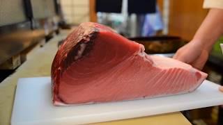 寿司職人によるマグロの仕込みから握りまで〜How To Make Tuna Sushi〜