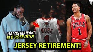 Grabe to! "Halos maiyak si Derick Rose!" dahil sa pagkakaroon ng jersey retirement sa chicago bulls!