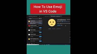 How To Use Emoji in VS Code #shorts #emoji #vscode