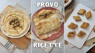 PROVO 3 RICETTE VEGANE | salsa di cavolfiore e feta vegana, strudel salato e baklava | #veganuary 