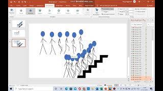 Walking up the stairs Animation in PowerPoint | PowerPoint Animation Tutorial