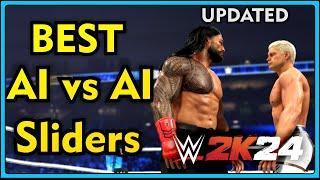 Best AI vs AI Sliders (Longer & Realistic Matches) | WWE 2K24