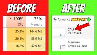 Fix 100% CPU Usage Windows 11 | Fix System interrupts 100 CPU | High CPU laptop | Boost FPS | How To