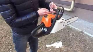 Как завести Бензопилу Stihl MS 211 C-BE ?