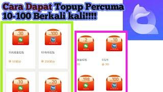 Cara Dapat Topup Rm 100 Percuma 2021!!!|||cara dapat topup free!!! app viral 2021!!