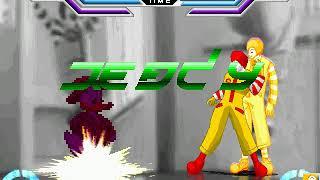 Donald Duck-K (12P) vs K-Dark Ronald (10P) and Ronald McDonald (12P) Requested MUGEN Battle