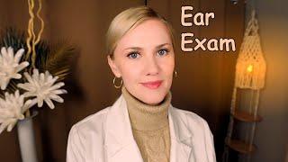 testing and examining your EARS  ASMR WHISPER