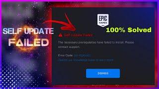 EPIC GAMES SELF UPDATE FAILED || Error Code: SU-PQR1603 || Fortnite Installation Error || Epic Games