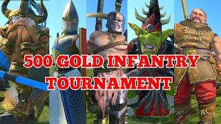 500 Gold Infantry Tournament. Total War Warhammer 3