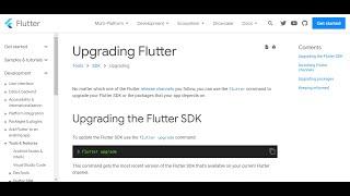 upgrade Flutter sdk | how can you upgrade flutter | using command line flutter sdk update