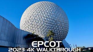 EPCOT 2023 Complete Walking Tour in 4K | Walt Disney World Orlando Florida January 2023