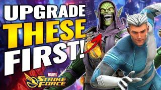 ALL DARK PROMOTION CHARACTERS RANKED! Best to Worst Upgrades Dark Diamonds  | Marvel Strike Force