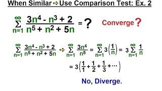 Calculus 2: Infinite Sequences and Series (41 of 62) When Similar - Use Comparison Test: Ex. 2