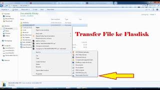 CARA MENYIMPAN DATA/FILE KOMPUTER KE FLASHDISK