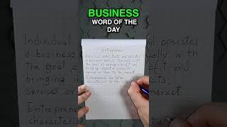 Entrepreneur - Business Word Of The Day 9 #knowledge #learning #daily #business