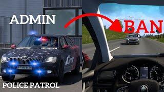 ‍️TruckersMP Game Moderator in C-D | Undercover POLICE Patrol | Many BANS in a TRAFFIC jam