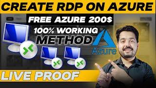 How to create azure 200$ account | rdp kaise banaye | azure portal free subscription | joyworld