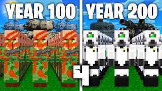 I Made Villagers Simulate 100 Years Futuristic War