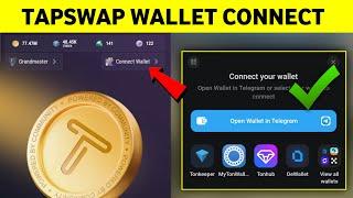 Tapswap wallet connect kaise kare | Tapswap me wallet kaise banaye |How to connect tapswap to wallet