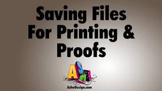 Saving Photoshop Files for Proofs and Printing Using Export As