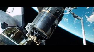 "Gravity" continuous shot. Opening Scene. Space debris hits Explorer