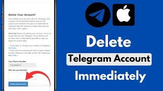 How to Delete Telegram Account in iPhone Immediately