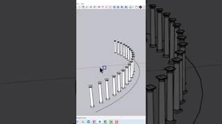 Copy Along Curve Sketchup plugin #sketchupplugins #sketchupbeginner #sketchuponline #shorts #reels