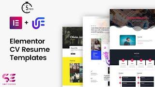 Create CV in One Click using Elementor  - Free Resume templates