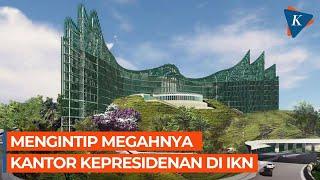 Wujud Kompleks Istana Kepresidenan di IKN, Gedung Garuda Menghadap Istana