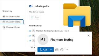 Windows 11 File Explorer Sharing Capabilities are Getting Better