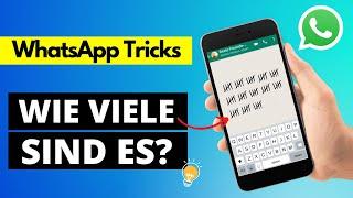 Wie viele WhatsApp Nachrichten hast DU jemals gesendet?! 