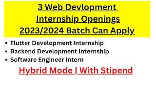 Web Development Internship 2024 Tamil