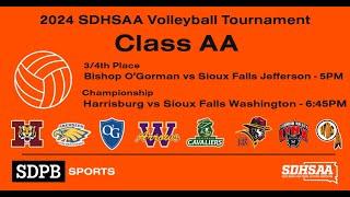 2024 SDHSAA Volleyball Championships: Class AA (3/4th Place | Championship) | SDPB Sports