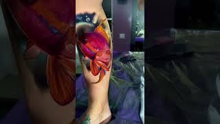 Color fish tattoo