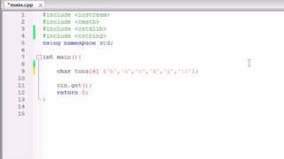 C++ Programming Tutorial - 12 - char Array