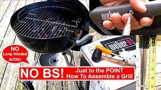 5 Min How to Assemble a BBQ Weber Grill 18” - No BS + QUICK and Detailed instructions