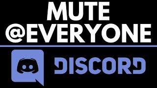 How to Mute @Everyone on Discord - Disable @Everyone Notifications