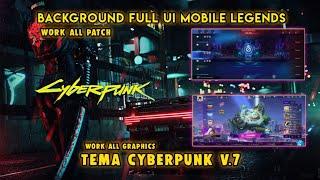 Script Background ML FULL UI Tema Cyberpunk v7 Work all patch | Mobile legends patch aulus #107