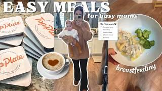 WHAT I EAT IN A DAY (while breastfeeding) | Top Plate Meals Honest Review